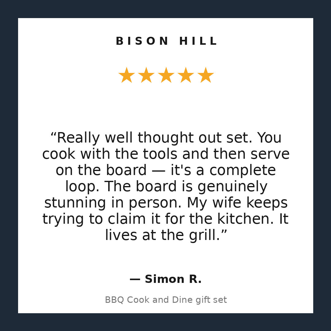BBQ Cook and Dine gift set customer review