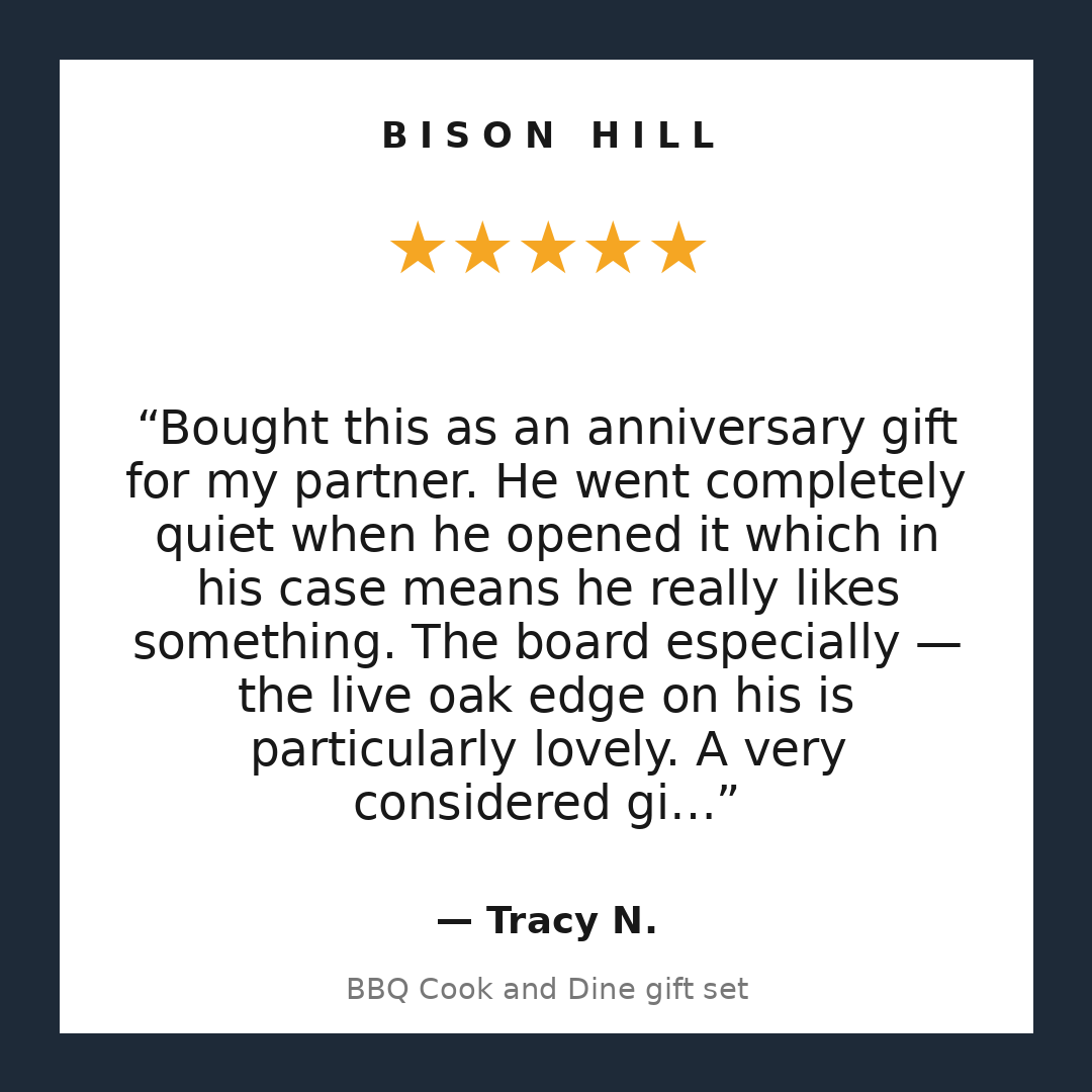 BBQ Cook and Dine gift set customer review