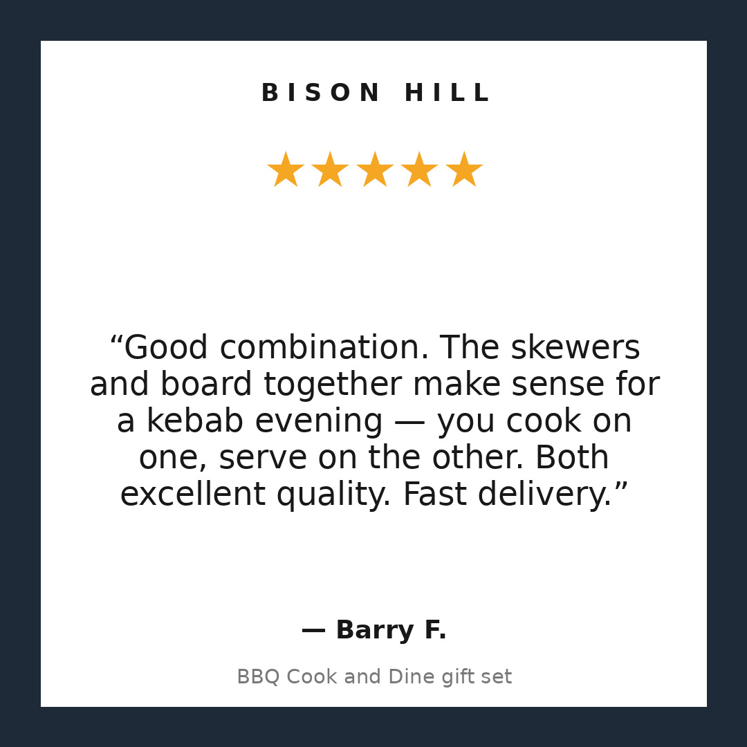 BBQ Cook and Dine gift set customer review