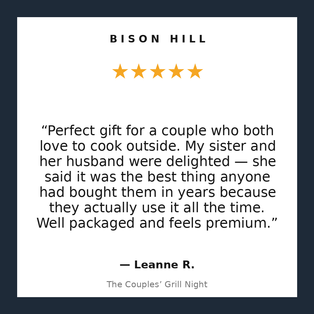 The Couples’ Grill Night customer review