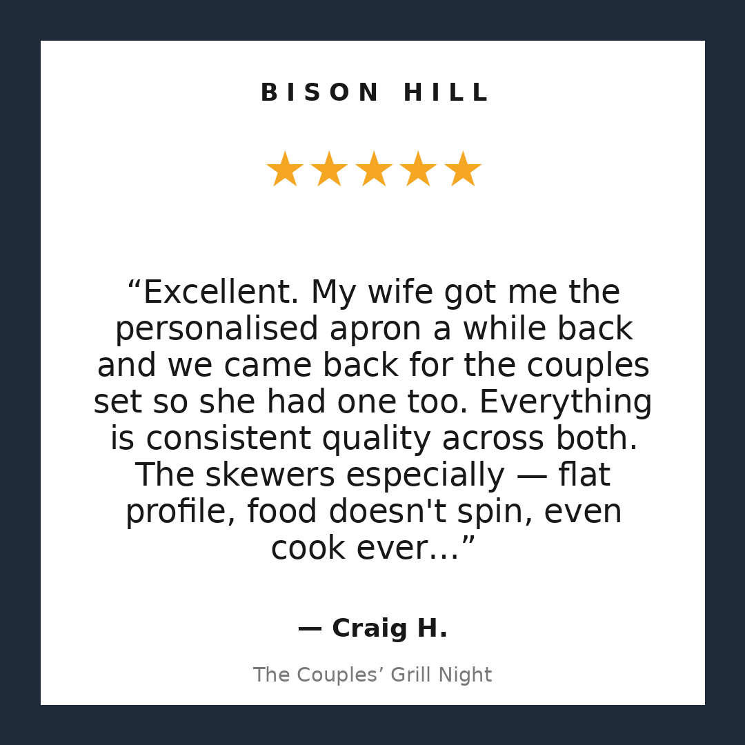 The Couples’ Grill Night customer review