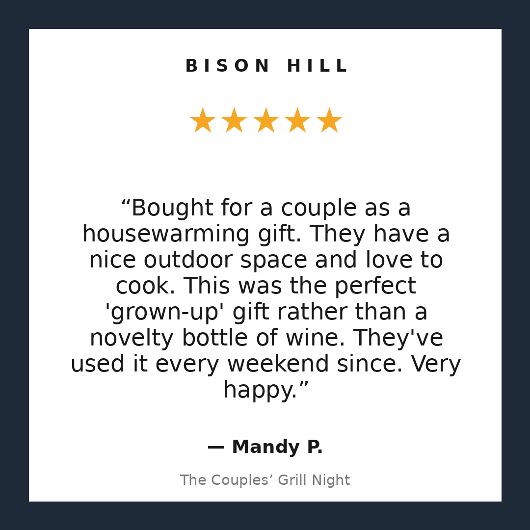 The Couples’ Grill Night customer review