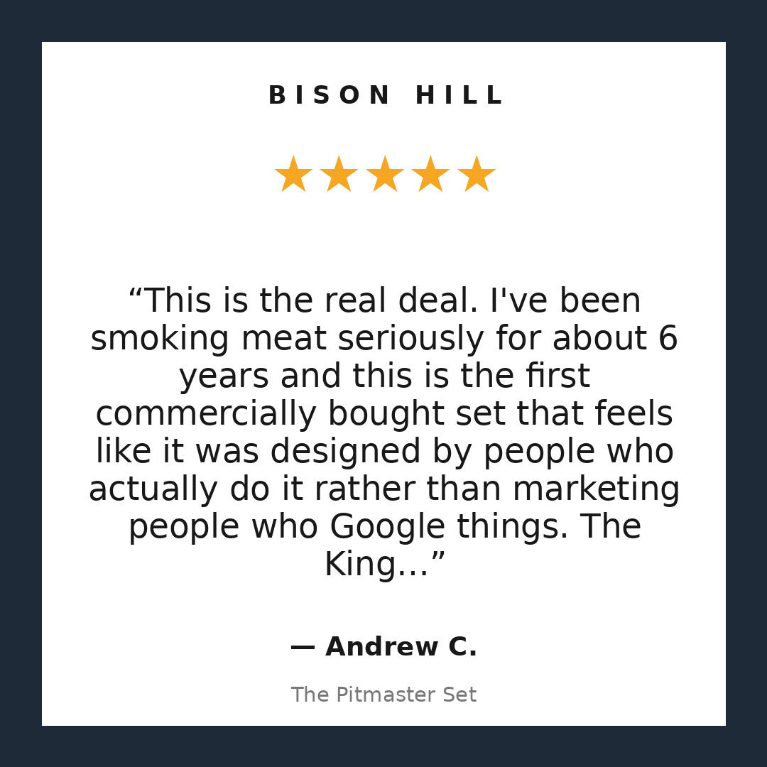 The Pitmaster Set customer review