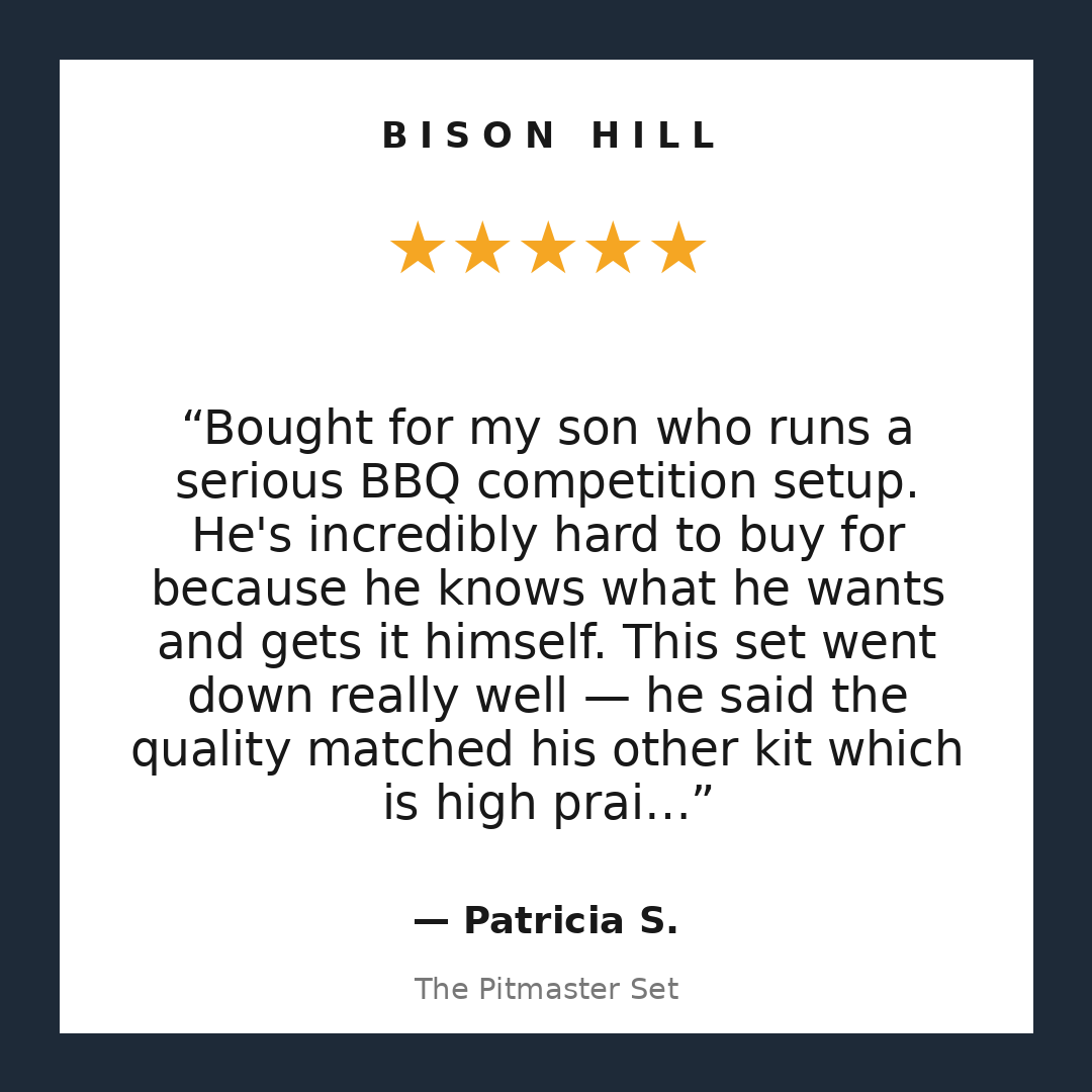 The Pitmaster Set customer review