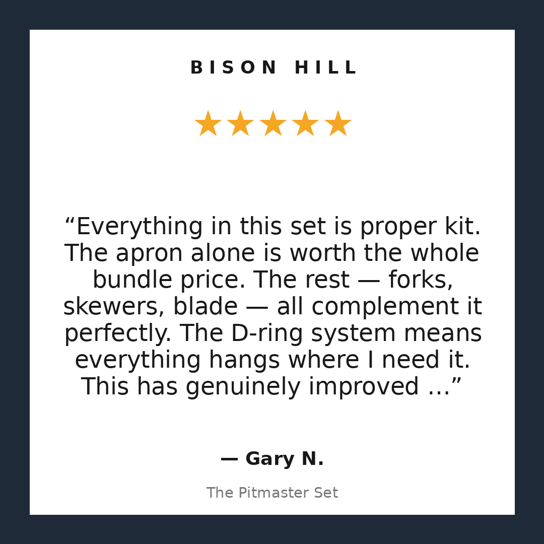 The Pitmaster Set customer review