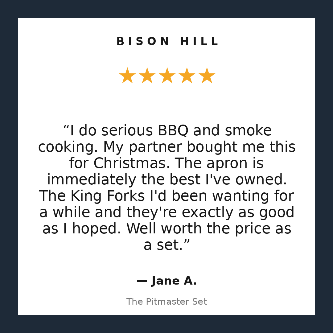The Pitmaster Set customer review