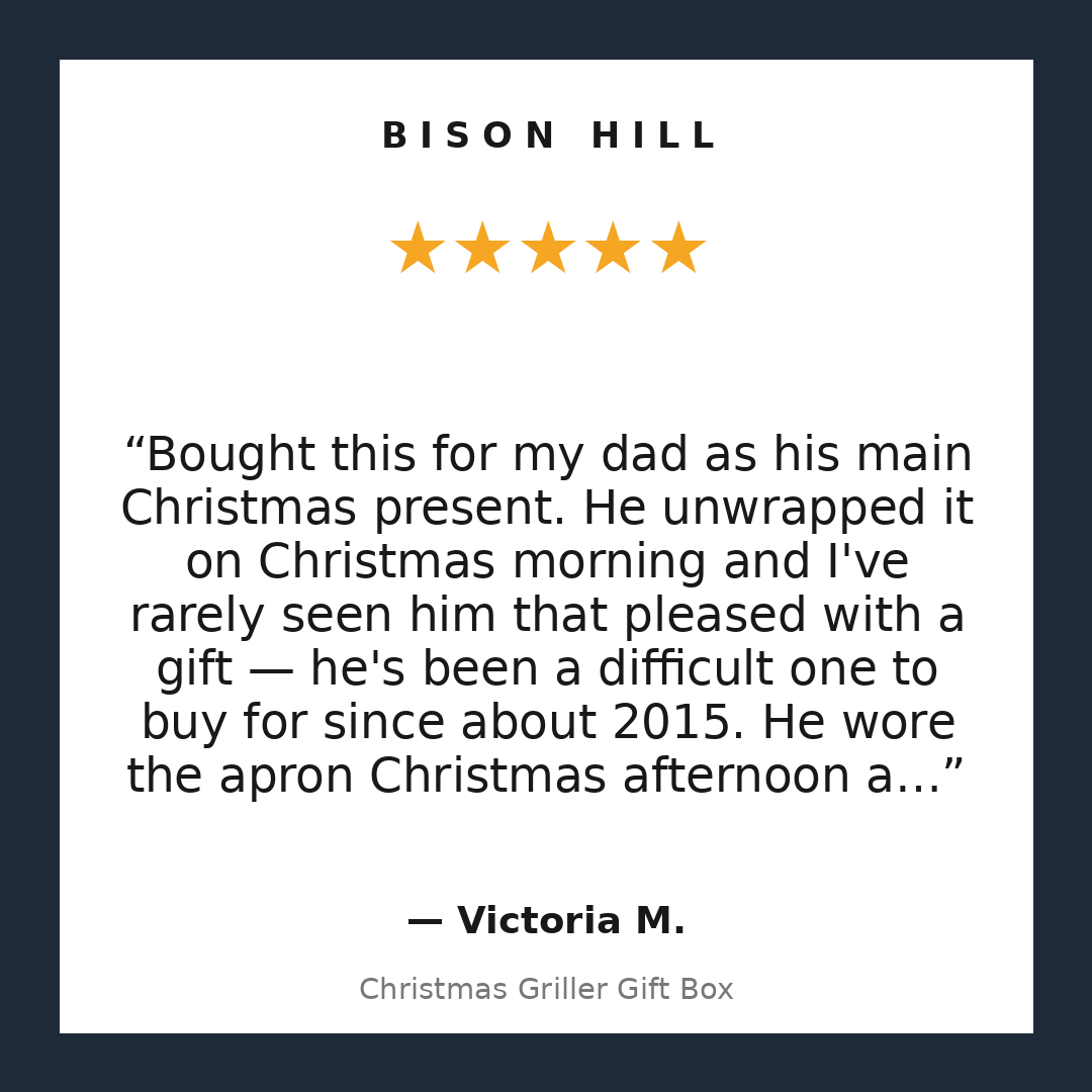 Christmas Griller Gift Box customer review