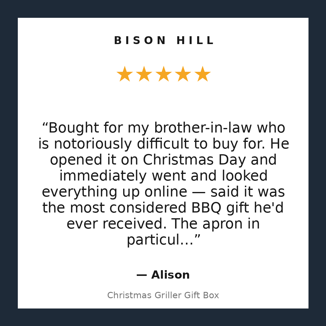 Christmas Griller Gift Box customer review