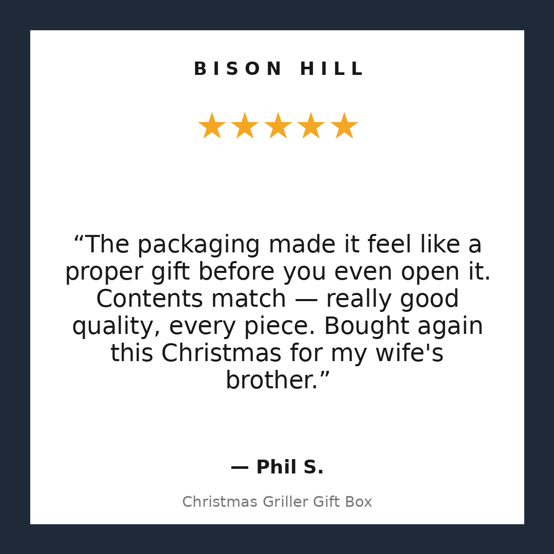 Christmas Griller Gift Box customer review