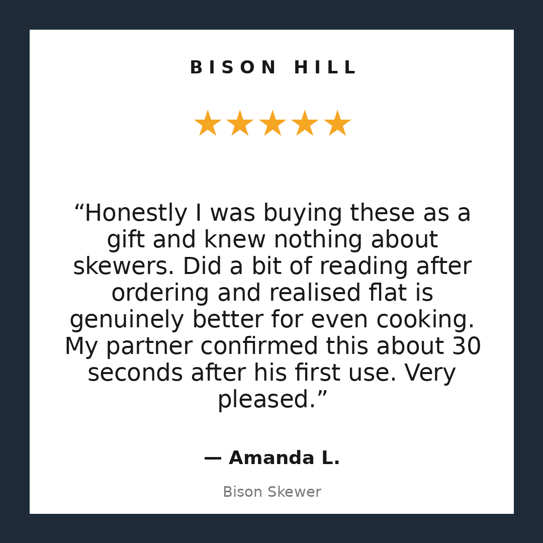 Bison Skewer customer review