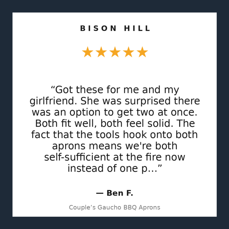 Couple’s Gaucho BBQ Aprons customer review