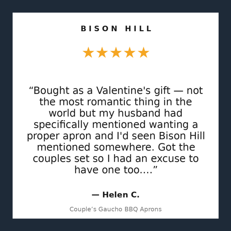 Couple’s Gaucho BBQ Aprons customer review