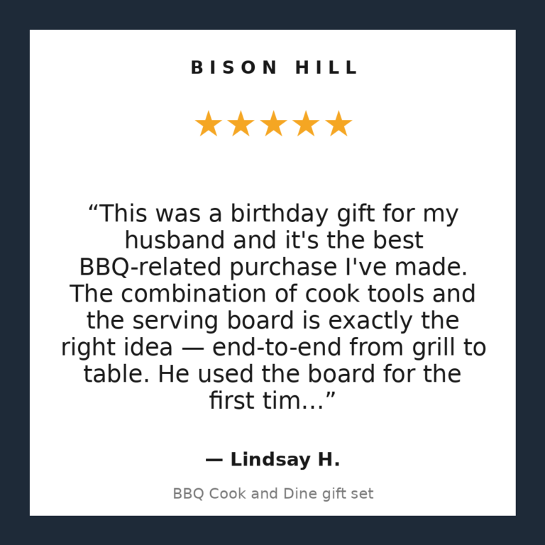BBQ Cook and Dine gift set customer review