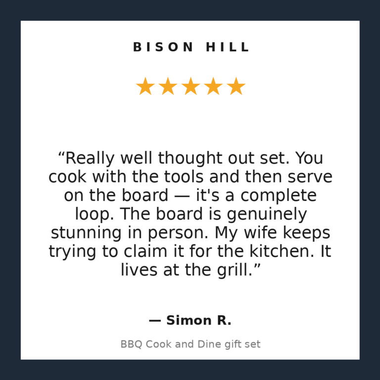 BBQ Cook and Dine gift set customer review