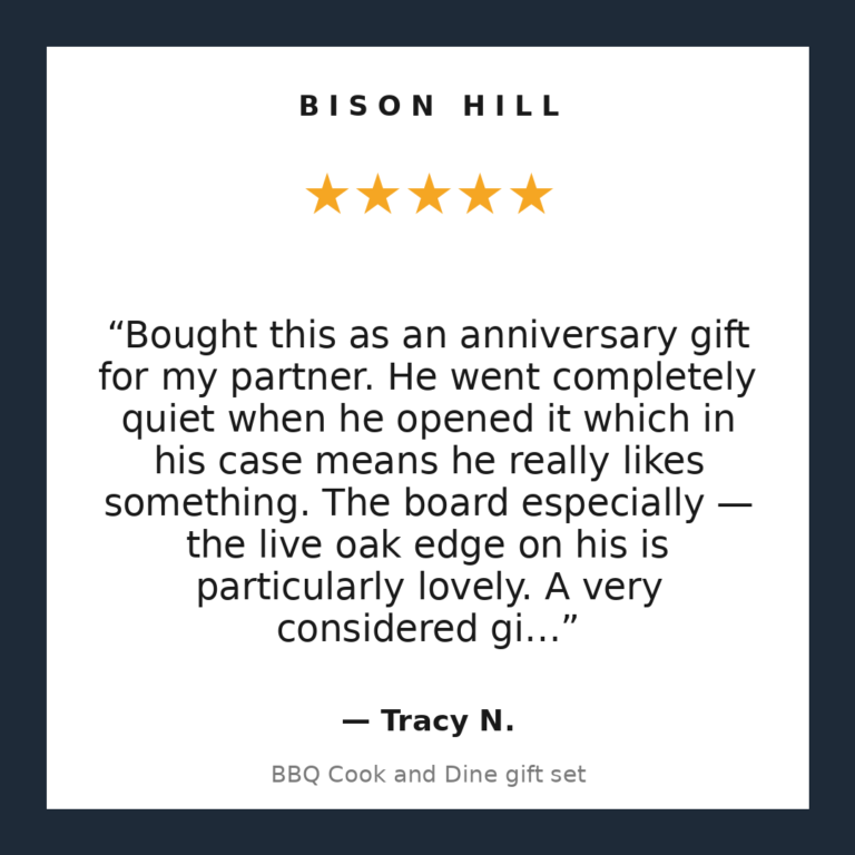 BBQ Cook and Dine gift set customer review