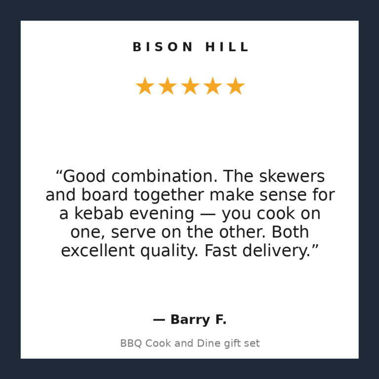 BBQ Cook and Dine gift set customer review