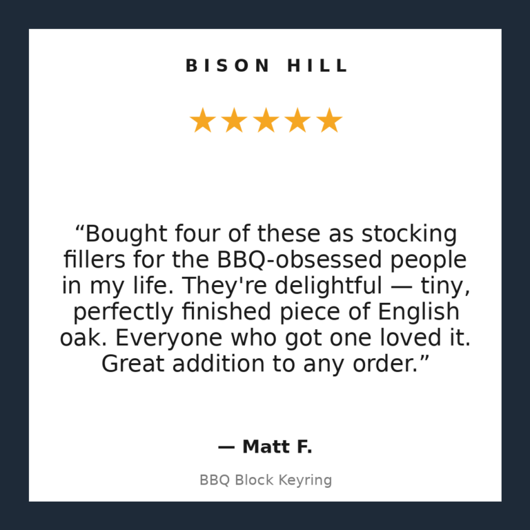 BBQ Block Keyring customer review