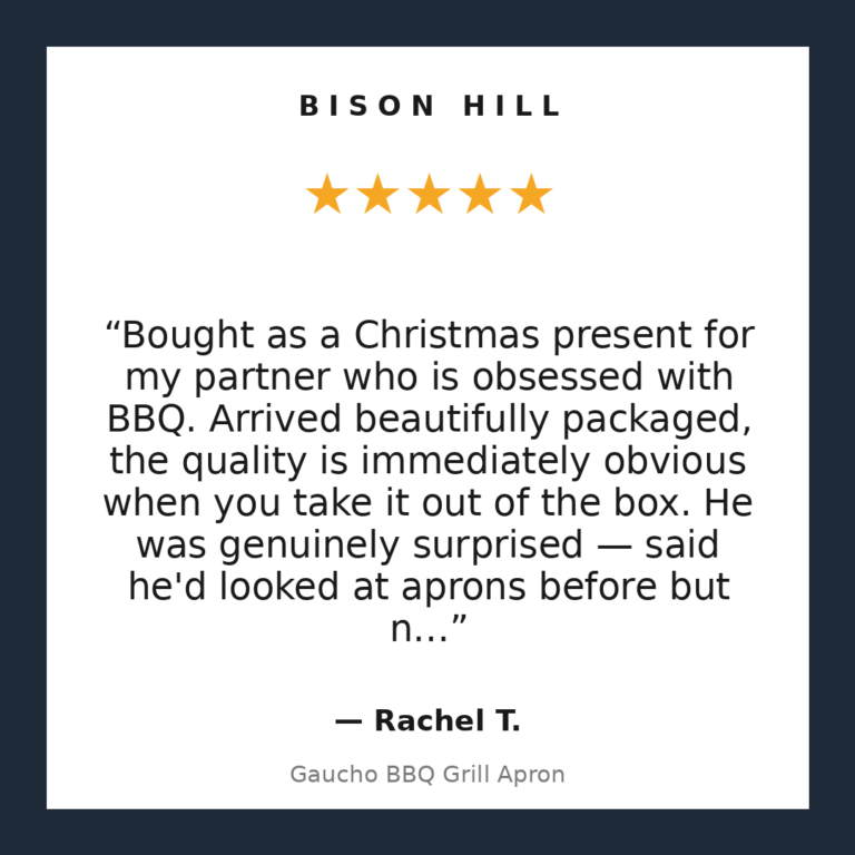 Gaucho BBQ Grill Apron customer review