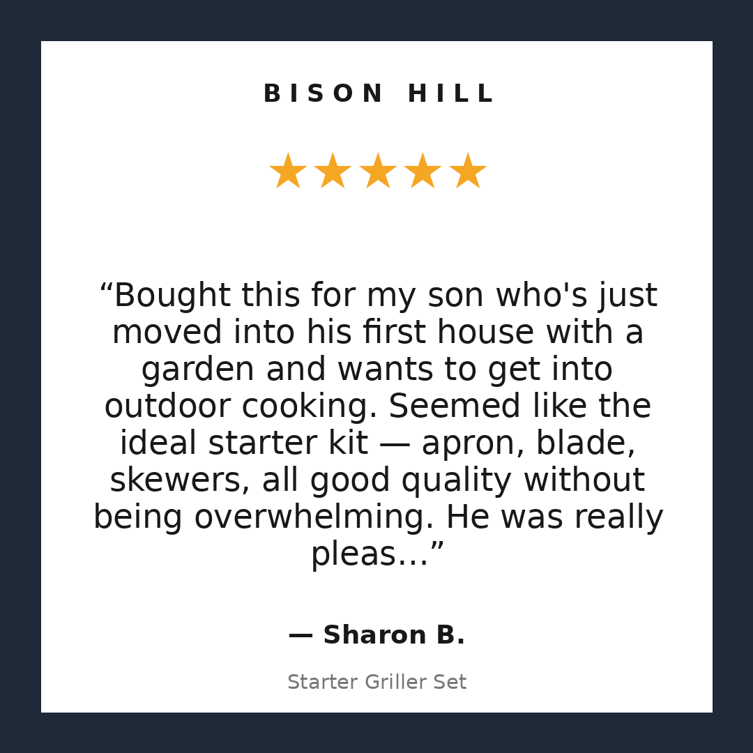 Starter Griller Set customer review