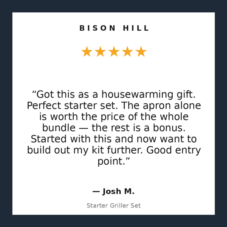 Starter Griller Set customer review