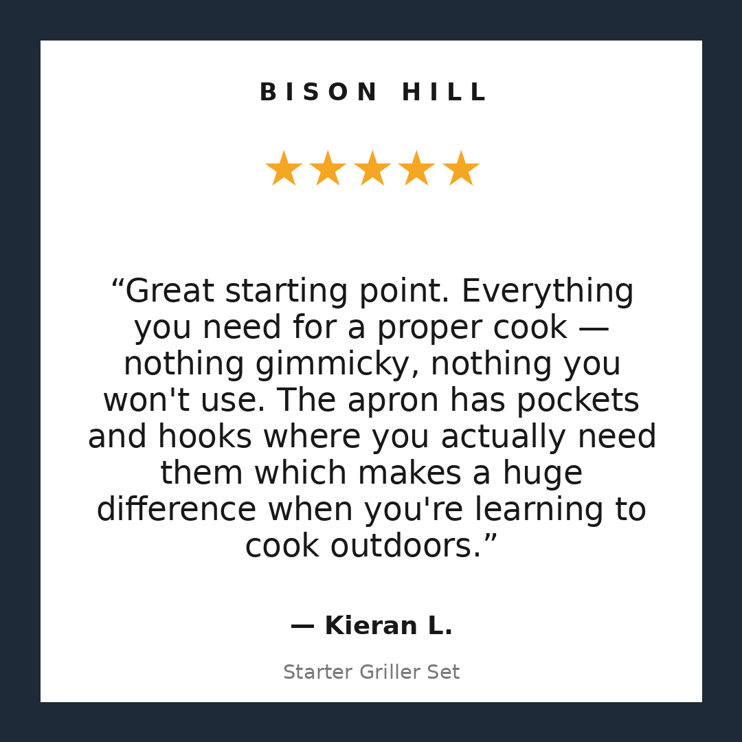 Starter Griller Set customer review
