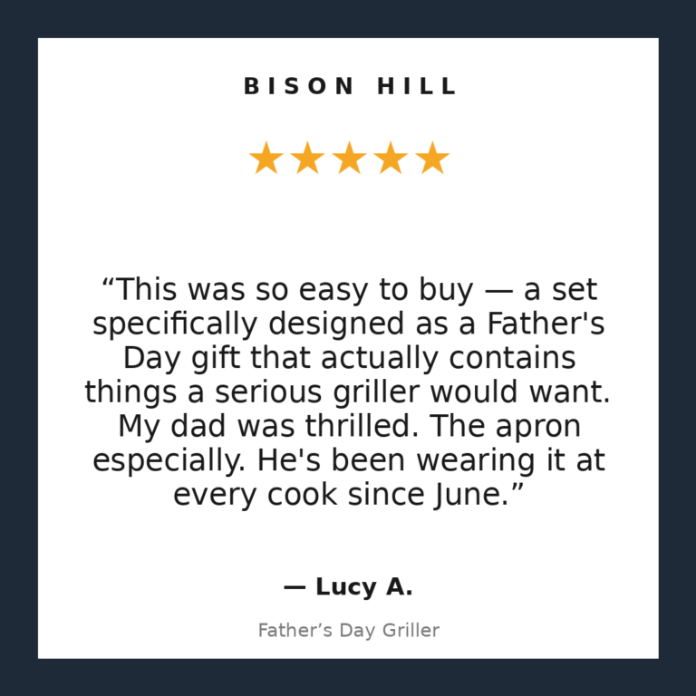 Father’s Day Griller customer review