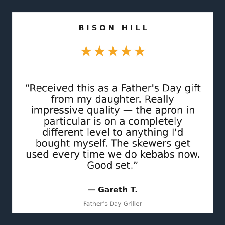 Father’s Day Griller customer review