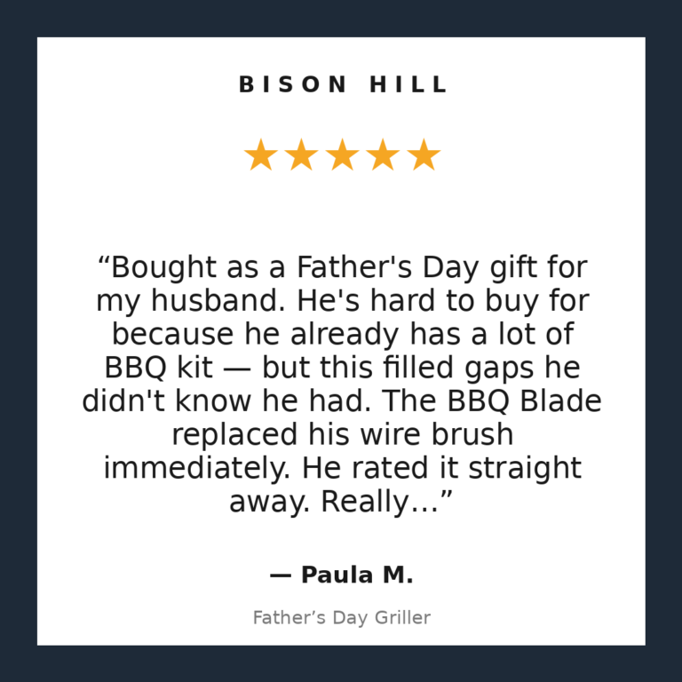 Father’s Day Griller customer review