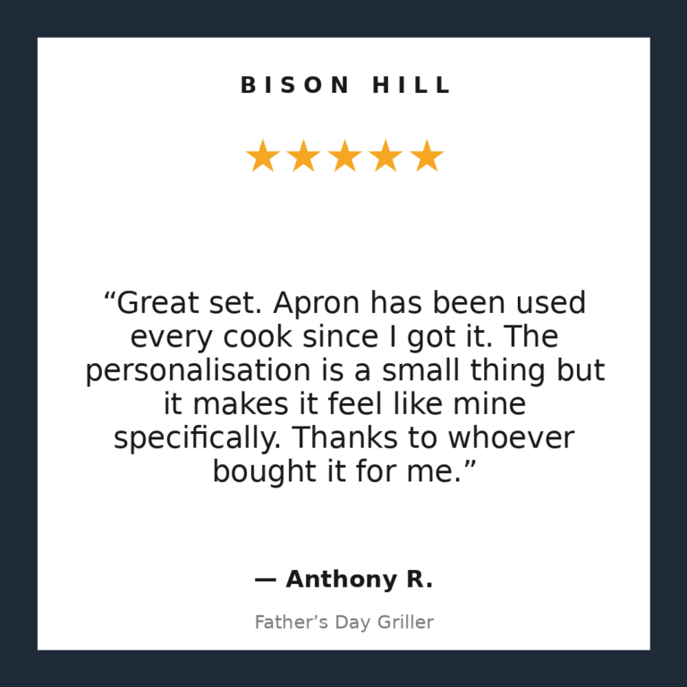 Father’s Day Griller customer review