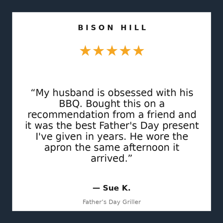 Father’s Day Griller customer review