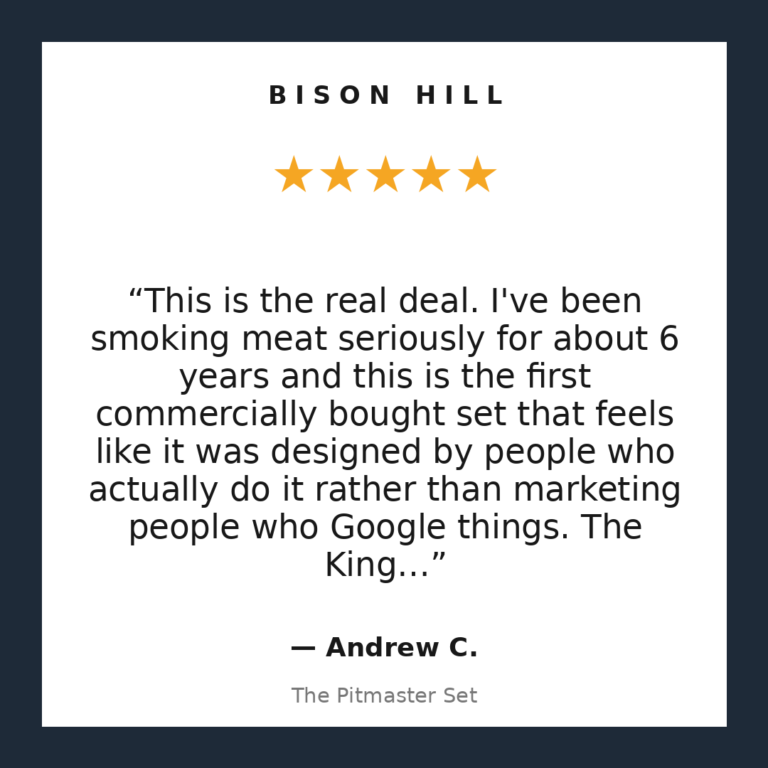 The Pitmaster Set customer review