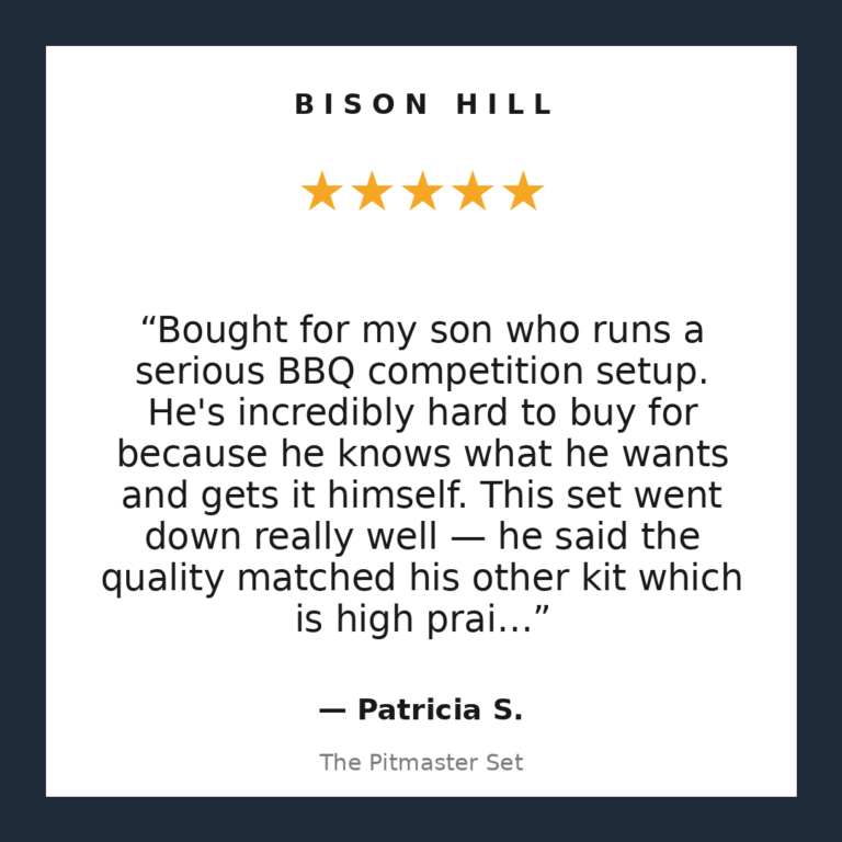 The Pitmaster Set customer review