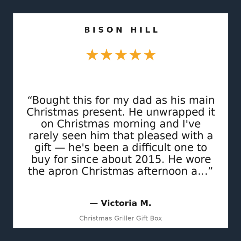 Christmas Griller Gift Box customer review