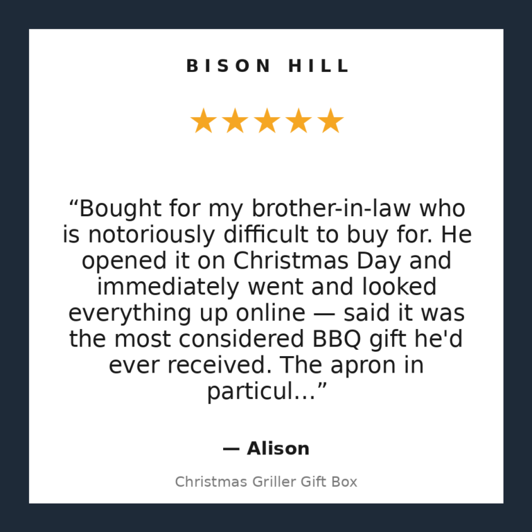 Christmas Griller Gift Box customer review