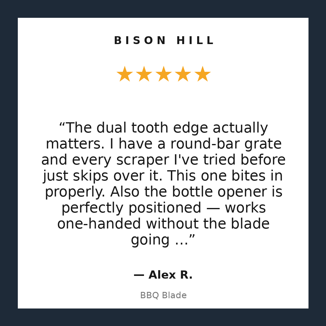 BBQ Blade customer review