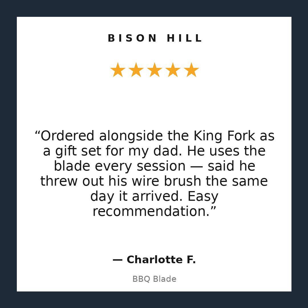 BBQ Blade customer review