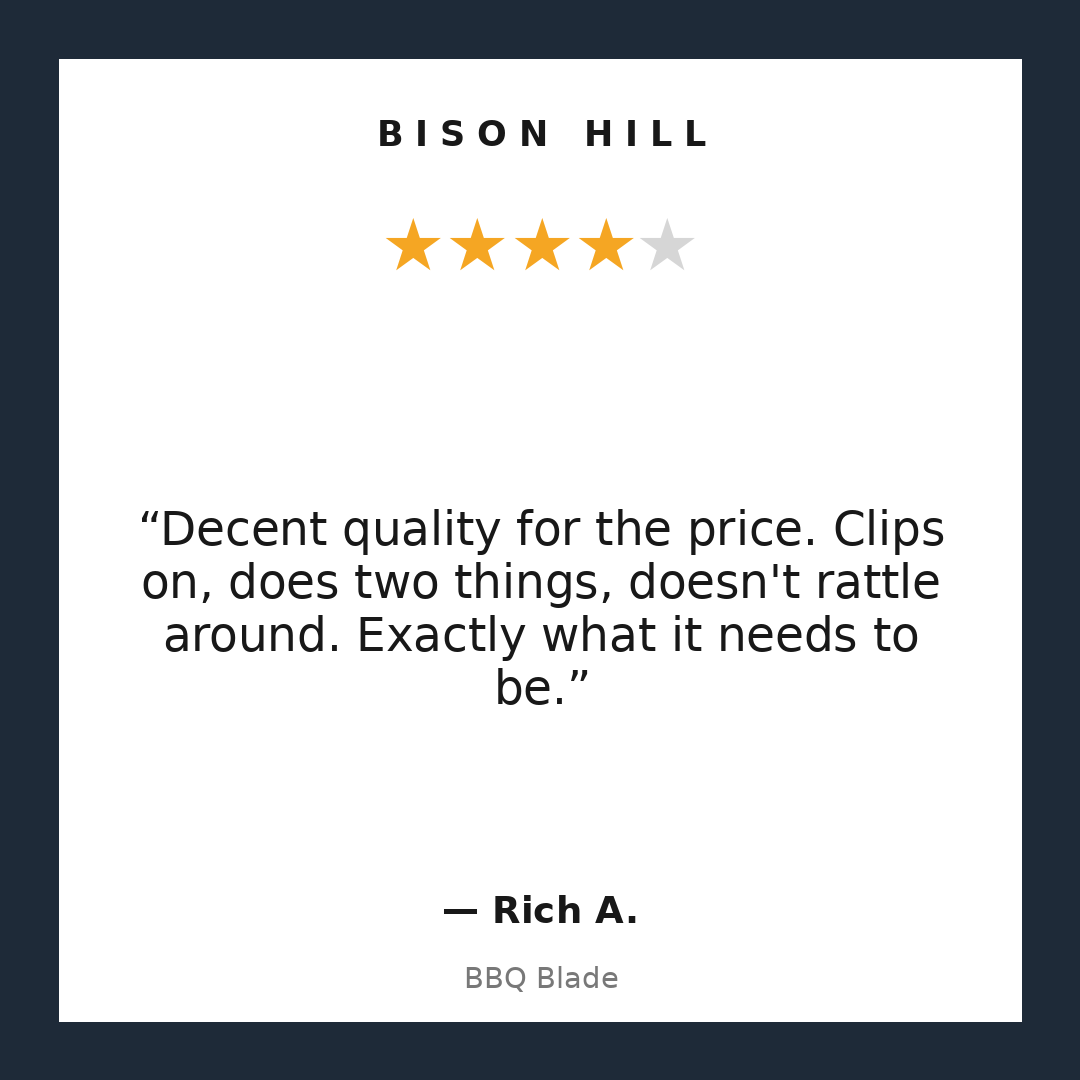 BBQ Blade customer review