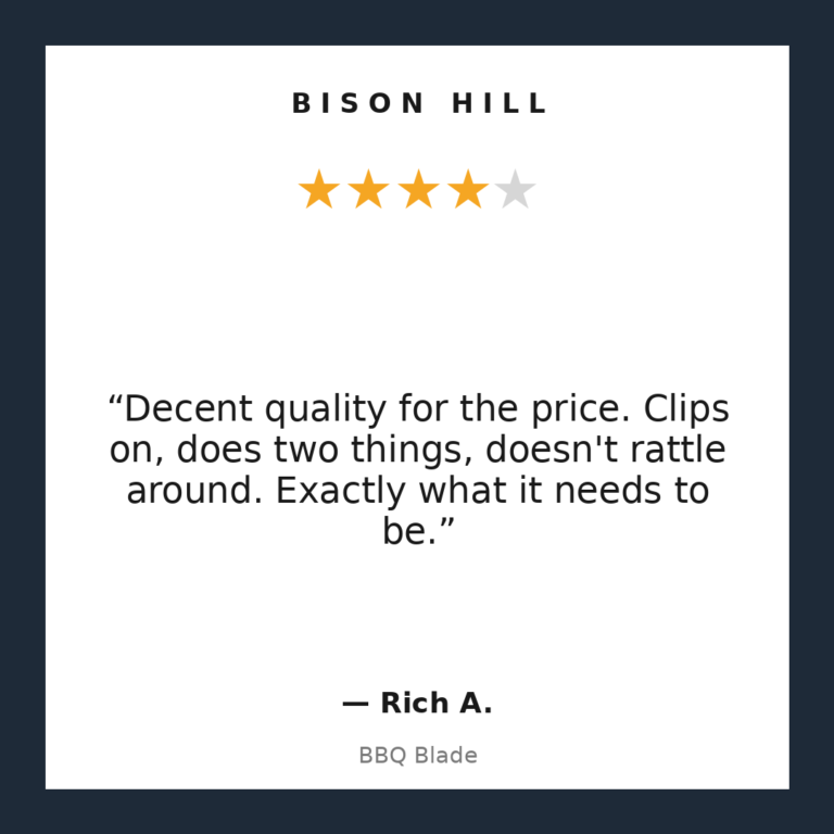 BBQ Blade customer review